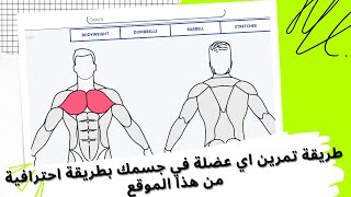 66 # طريقة تمرين اي عضلة في جسمك بطريقة احترافية من هذا الموقع