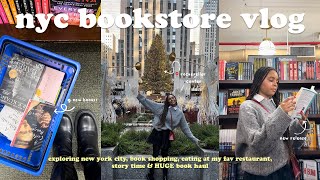 *cozy* NYC bookstore vlog🗽📚✨spend the day book shopping at barnes \& noble with me + HUGE book haul
