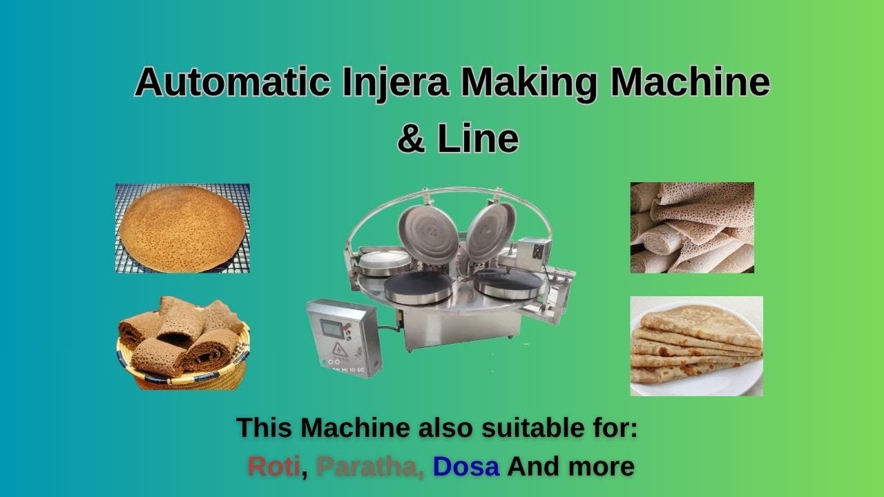Automatic Injera Making Machine Automatic Ethiopian Injera Making Machine line - Modern Injera Factory ...