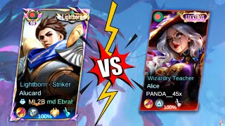 ALUCARD VS ALICE RANK UP GAEMPLAY IN MLBB #ML2B 