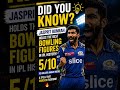 Jasprit Bumrah holds the best bowling figures #bumrah #facts #news #funny #cricket #viral #ipl