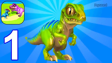 Dino Merge - Gameplay Walkthrough Part 1 Level 1-7 Dino Merge Army Base Defense (Android GamePlay)