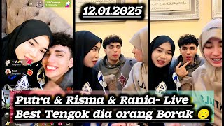 Putra & Risma & Rania Live Borak Best 😊