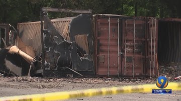 Investigators work to discover cause of fire that set off storage building full of fireworks