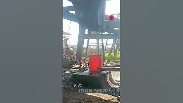 Creating Flanges Using Iron Billet #iron #flange