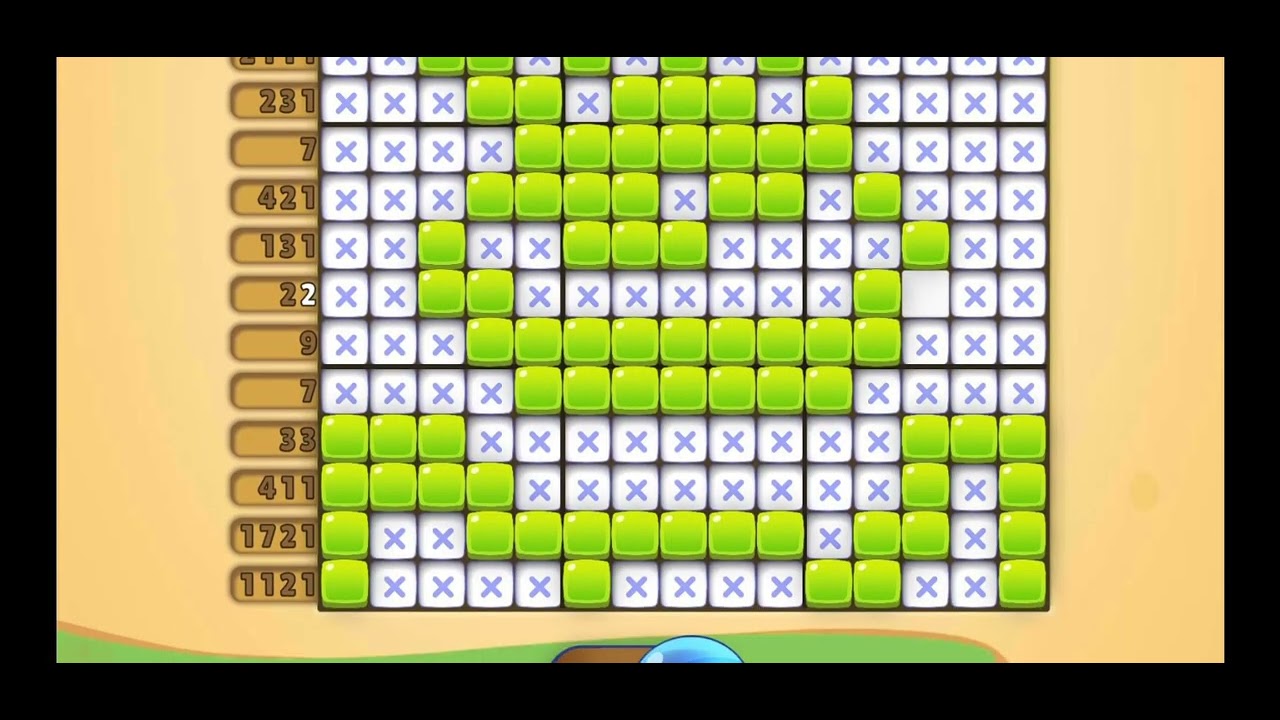 nonoページ Nono Crossing Level 916 Picture Nonogram - YouTube