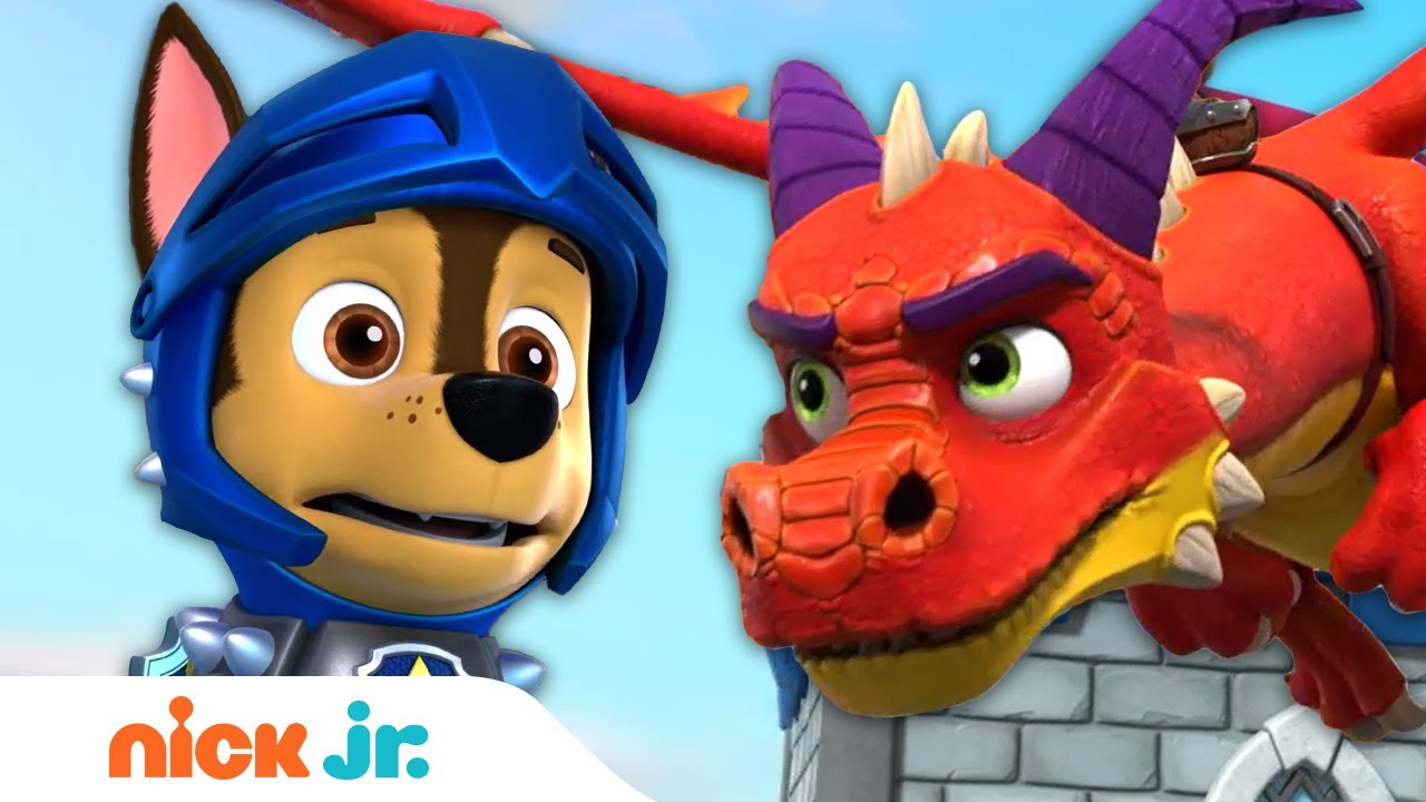 PAW Patrol Rescue Knights Stop Fire Breathing Dragon! ???? | Nick Jr.