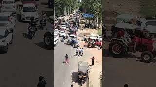 kisan morcha to jind 👍#ek sath hajaro tractor videos 🙏#