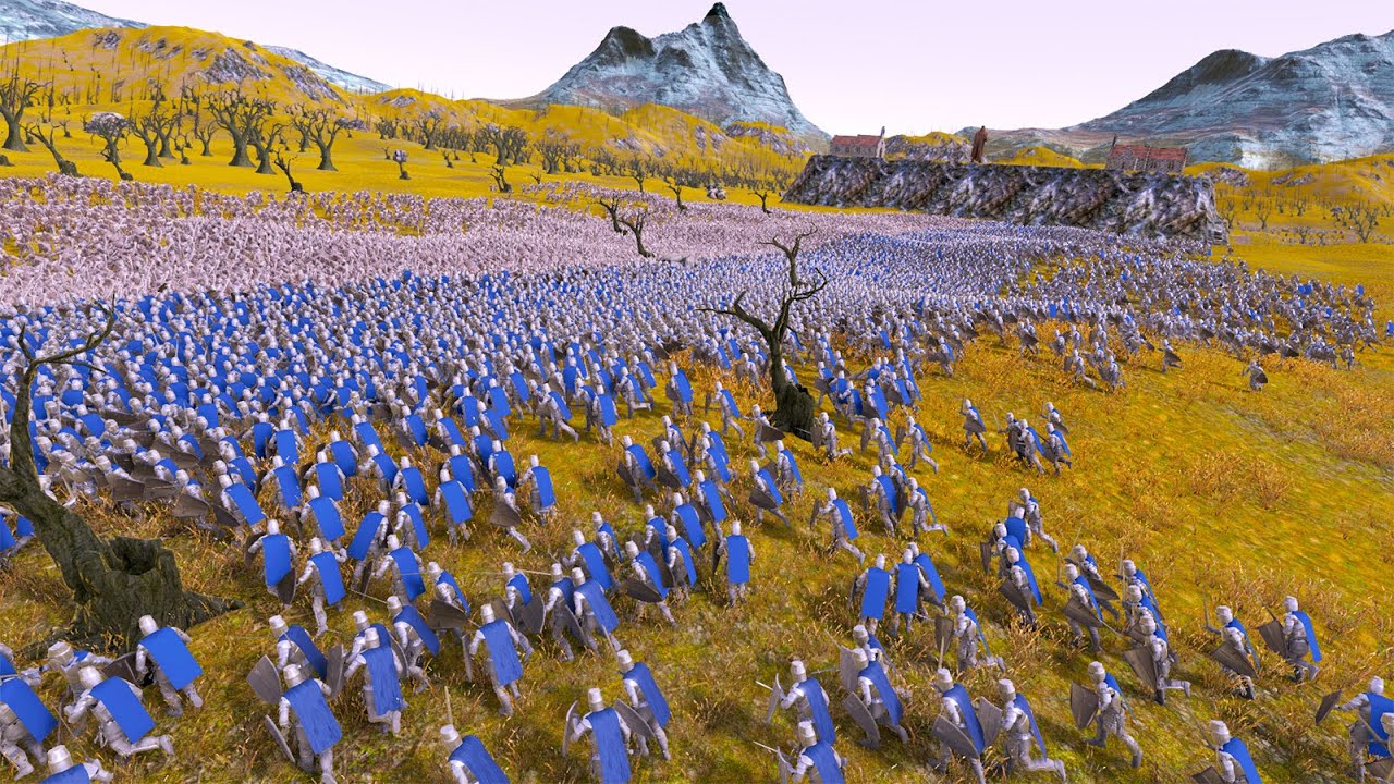 10.000 HEAVY KNIGHTS vs 10.000 ORCS - Ultimate Epic Battle Simulator UEBS