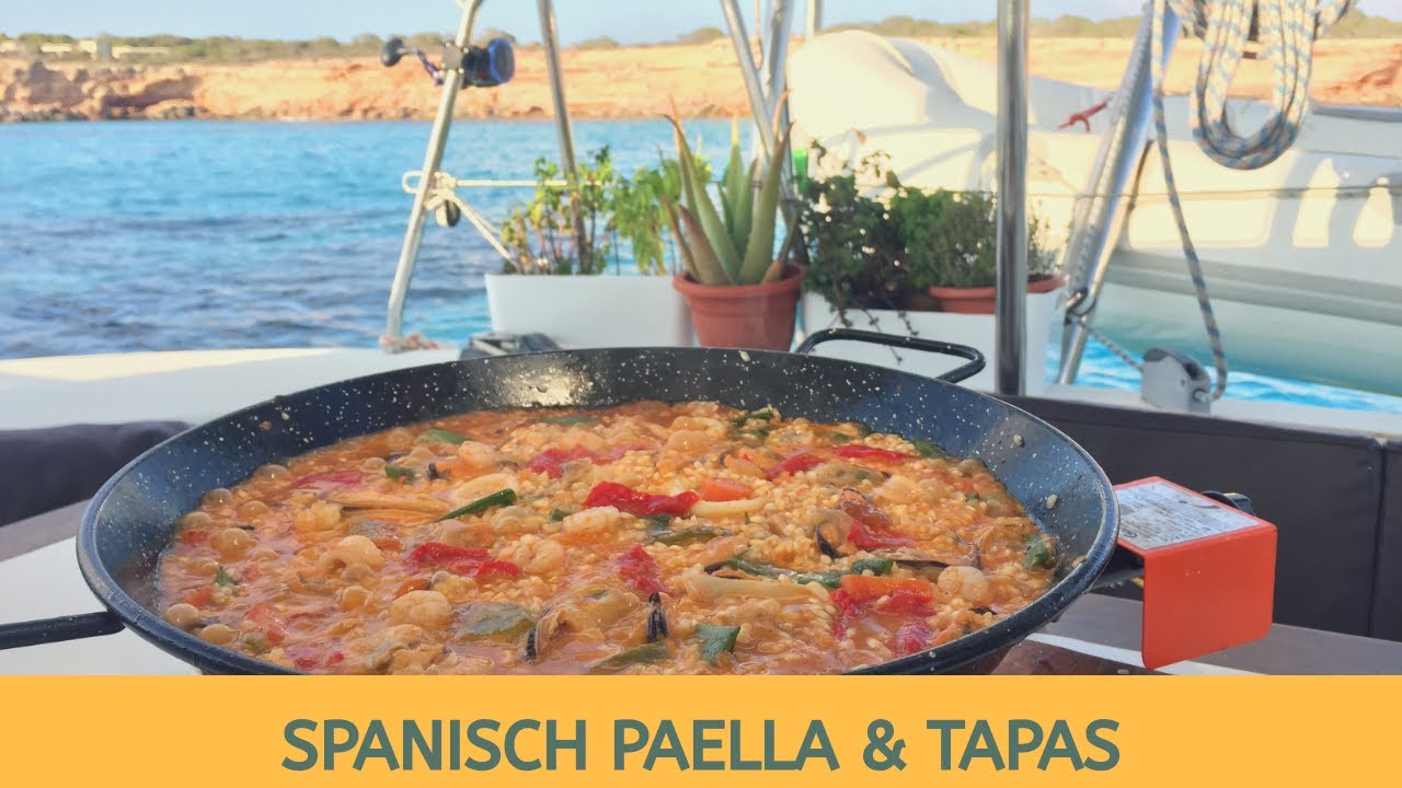 ⁣How to make Spanish Paella. Tapas Padron and Artichoke. Vegetarian dishes. (Ep.13) Sailing Kanoa