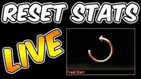 I RESET MY STATS (BO2)