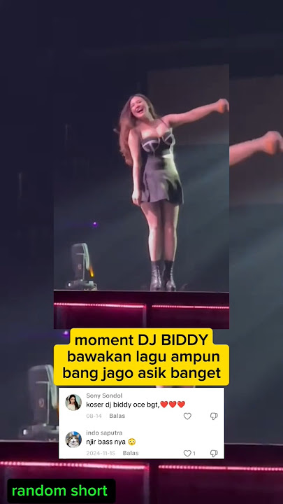 😍moment dj biddy goyang bang jago #djbiddy #konsermusik #viralvideo