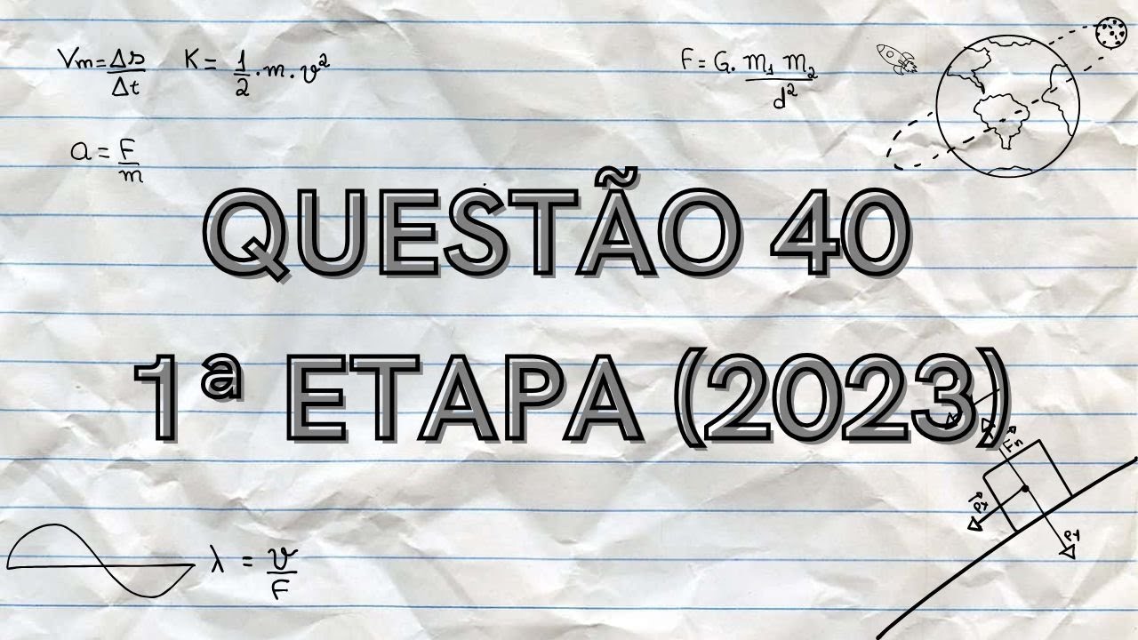 Questão 40 - PASSE UFMS (1ª Etapa 2023)