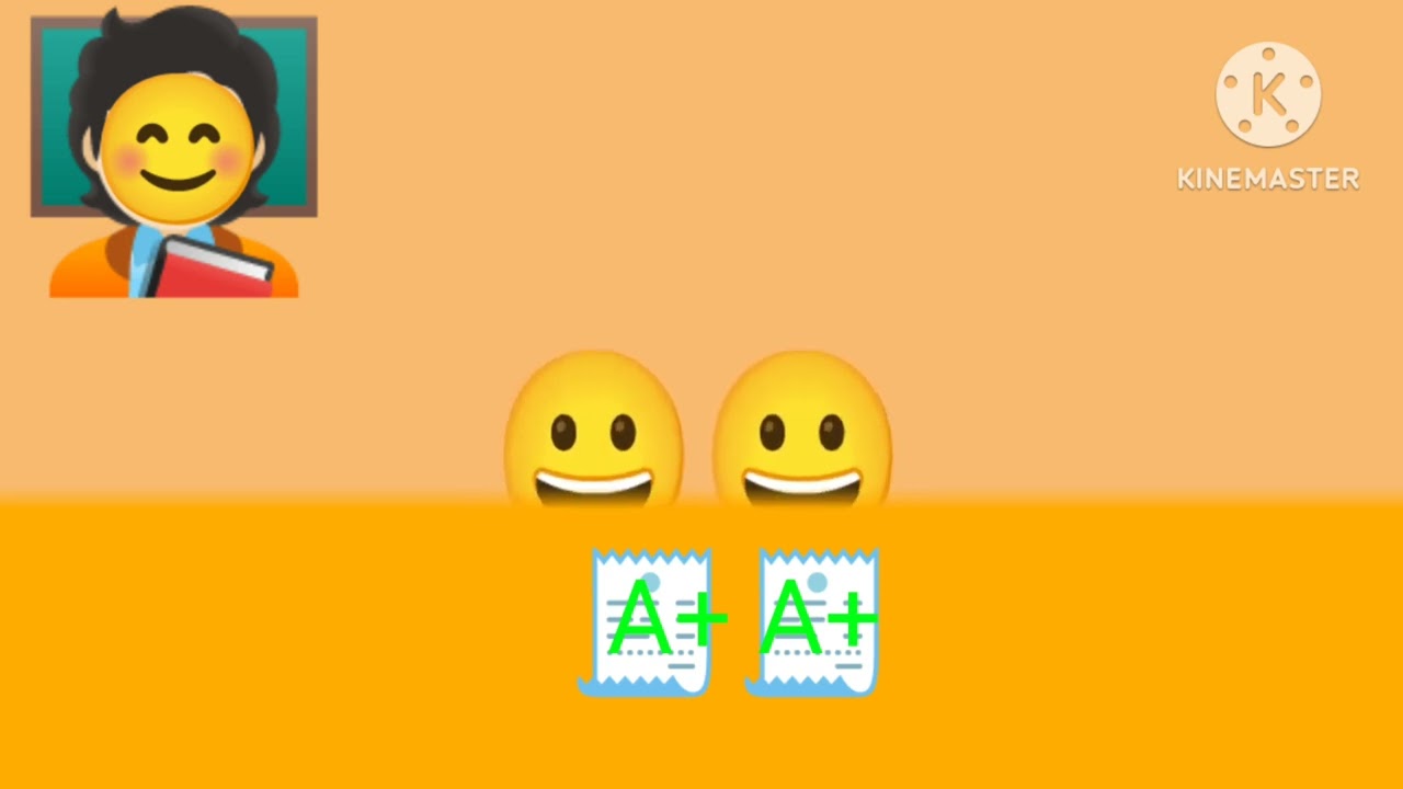 Happy emoji school 