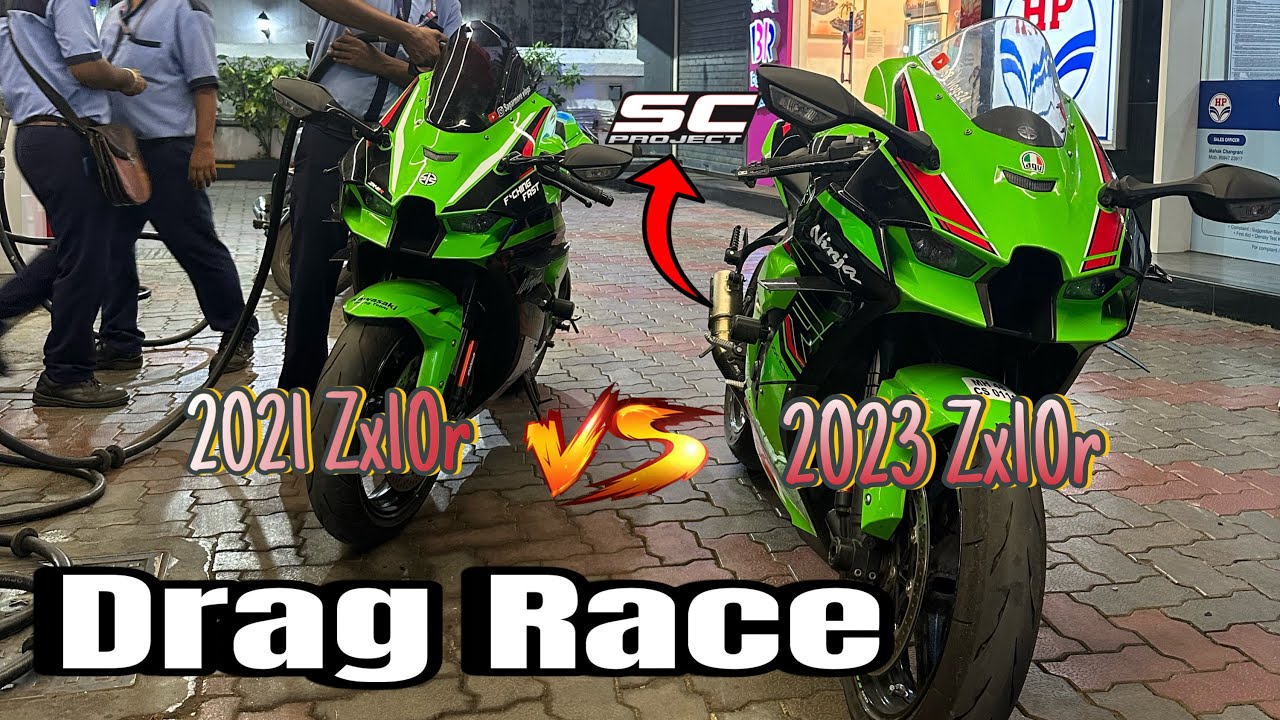 Drag Race Zx10r VS Zx10r 🔥| Valley Run 2023 ke liye practice shuru ...