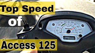 Top Speed Of Access 125 | BS6 - YouTube