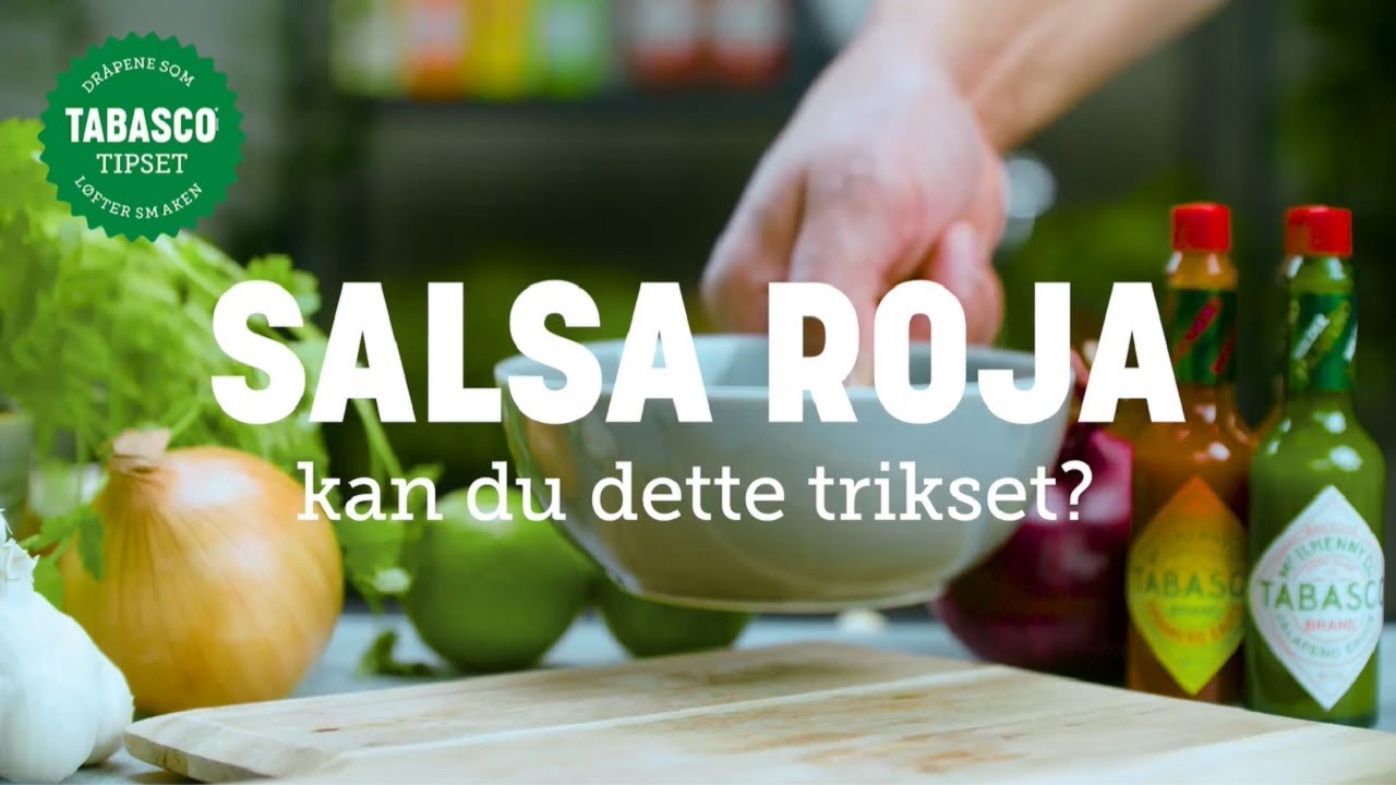 Slik lager du hjemmelaget tacosalsa/Salsa Roja (med TABASCO® Sauce)