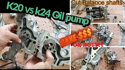 In depht comparison of k20 v k24 oil pumps