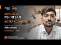PG INTERN || JSPIDERS NOIDA || PLACED STUDENT REVIEW