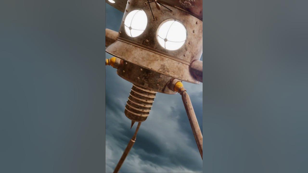 War of the Worlds 1898 Tripod Invasion #animation #waroftheworlds #worldofblender #fightingmachine