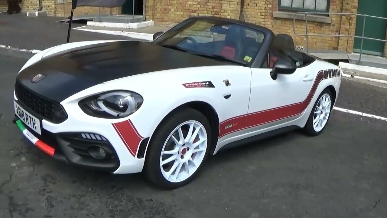 Newhaven Fort. Abarth Owners Club Sussex Surrey Hampshire car meet. 2023.