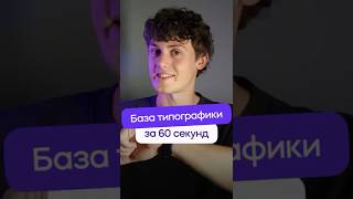 Типографика за 60 секунд! #дизайн #графическийдизайн #design