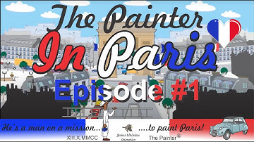 OpenToonz 2D animation - Short animated film: The Painter In Paris  - Episode #1