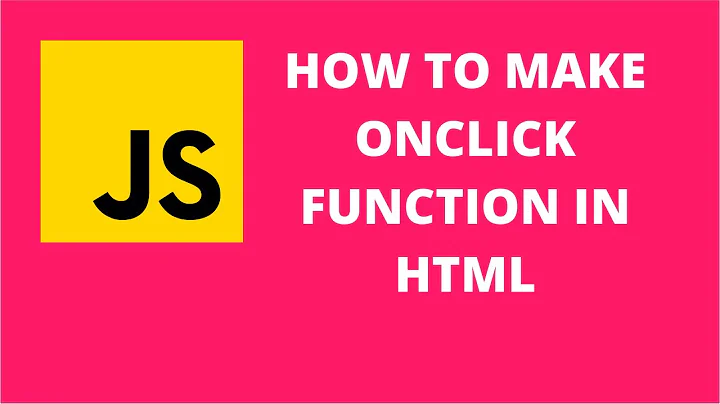 how to make onclick function in html