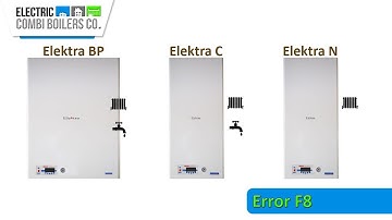 Electric Combi Boilers Company - Err Error F8 (Model: Elektra BP, C & N)