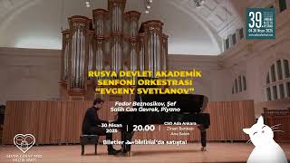 Rusya Devlet Akademik Senfoni Orkestrası Evgeny Svetlanov Festivalin Kapanış Konseriyle Sahnede