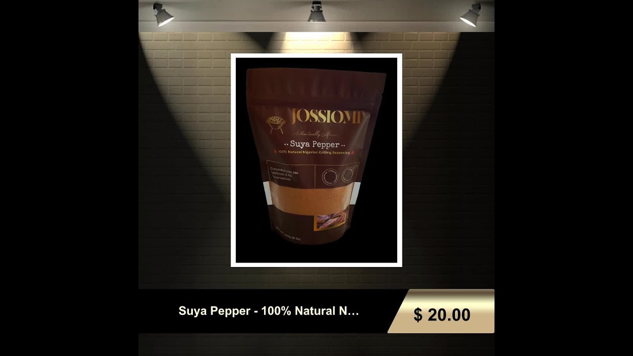 Suya Pepper - 100% Natural Nigerian Grilling Seasoning - SPICY - 250g(8oz)