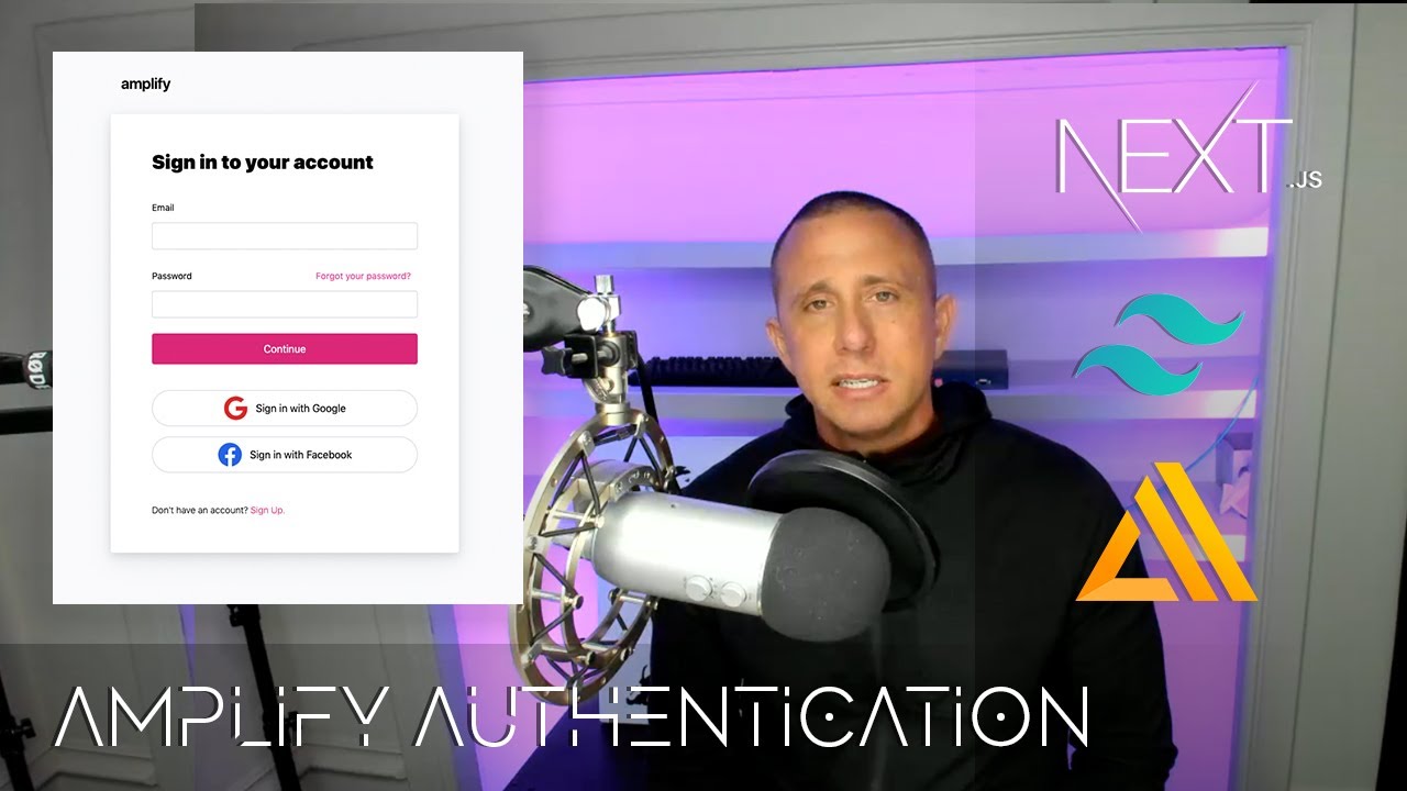 Building an Authentication Flow with Next.js, TailwindCSS, & AWS Amplify - OAuth & Email..