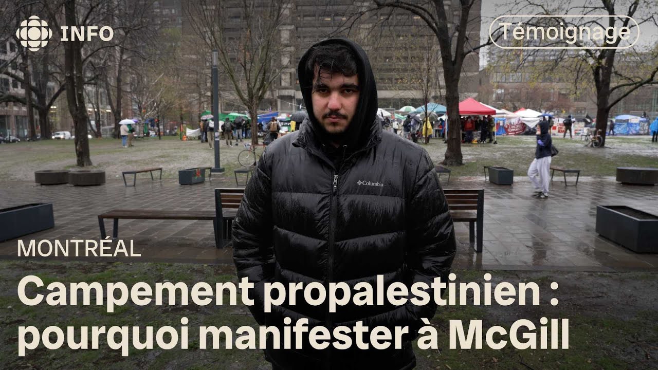 Campement propalestinien : témoignage d’un manifestant à McGill