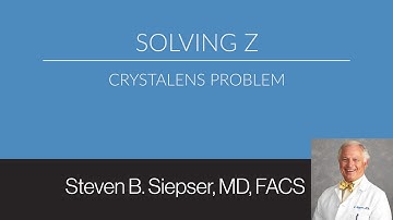 Solving Z Crystalens Problem