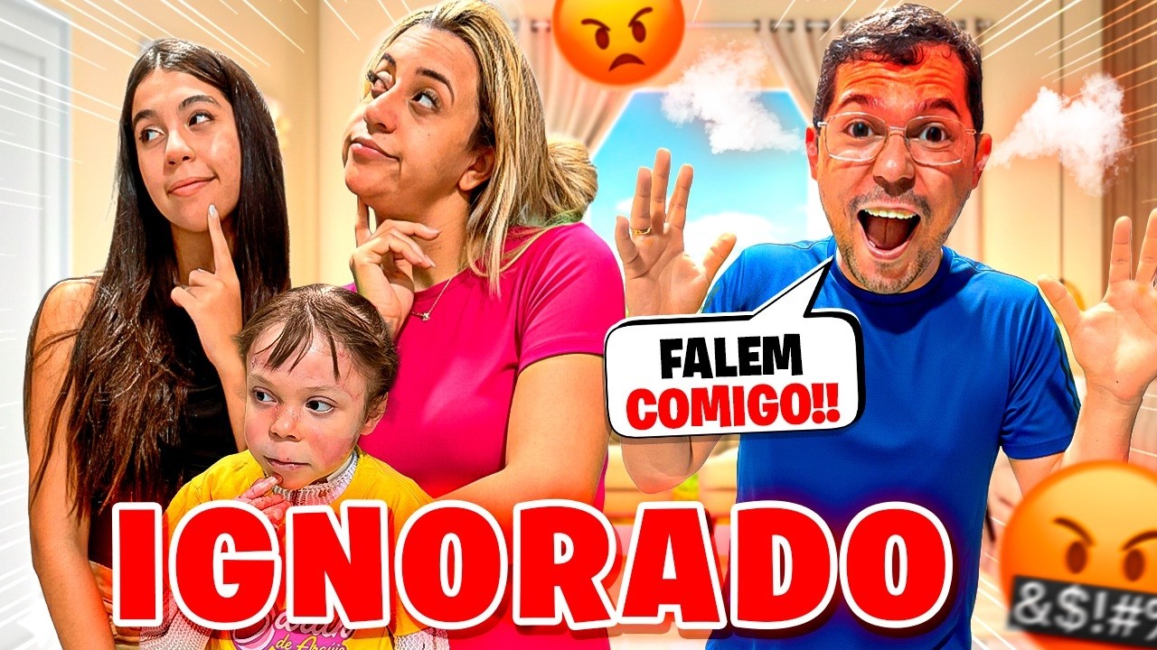 IGNORAMOS O PAPAI POR UM DIA 😱 | Família Araújo