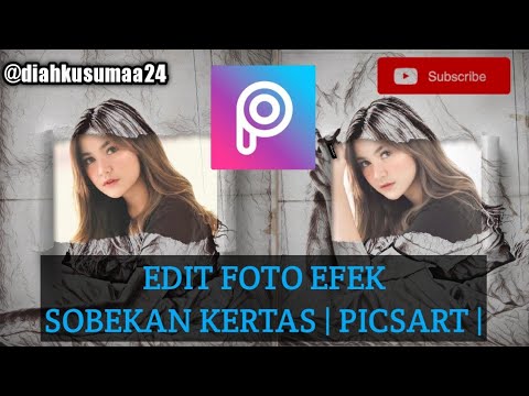 Edit Foto Efek Sobekan Kertas  PICSART App YouTube