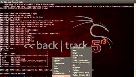 SQL Injection in BackTrack 5 *EASY*