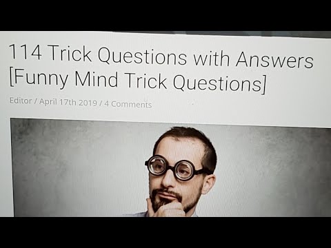 Trick Questions Day 2 