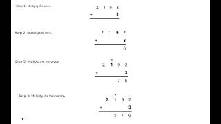 5th Grade Math Lesson 2-5 U.S. Traditional Multiplication Part 2