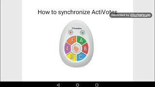 ActiVote Synchronization/Registration Tutorial