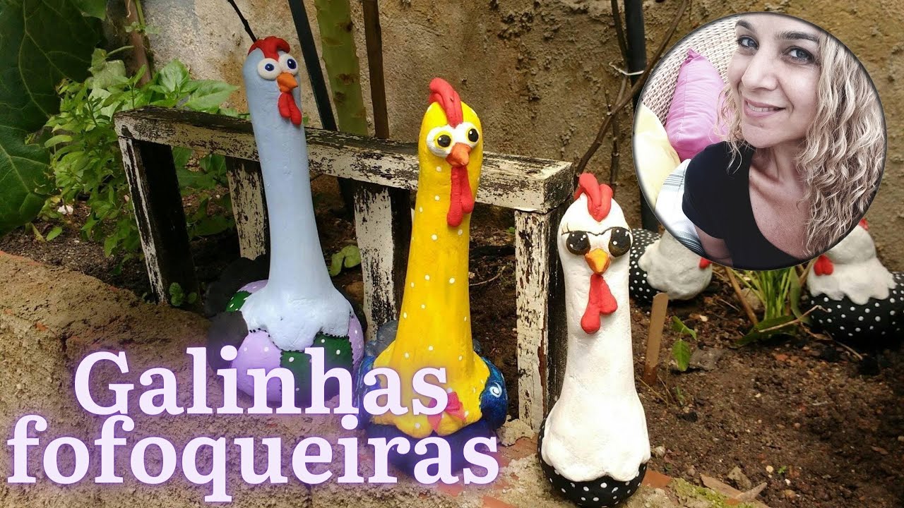 DIY- FAÇA GALINHAS COM CIMENTO