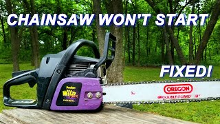 Chainsaw won't start