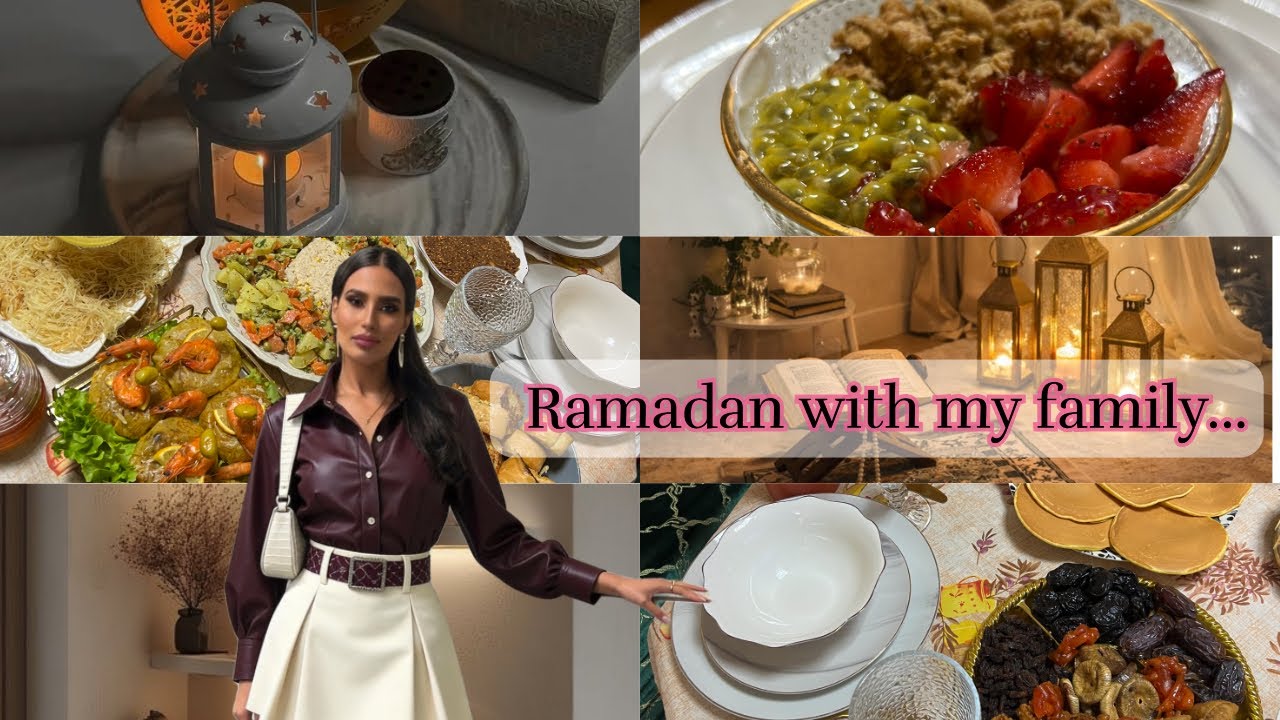 شاركت معاكم 3 فطورات رمضان مع عائلتي في فيديو واحد🌙 🩷Ramadan tables