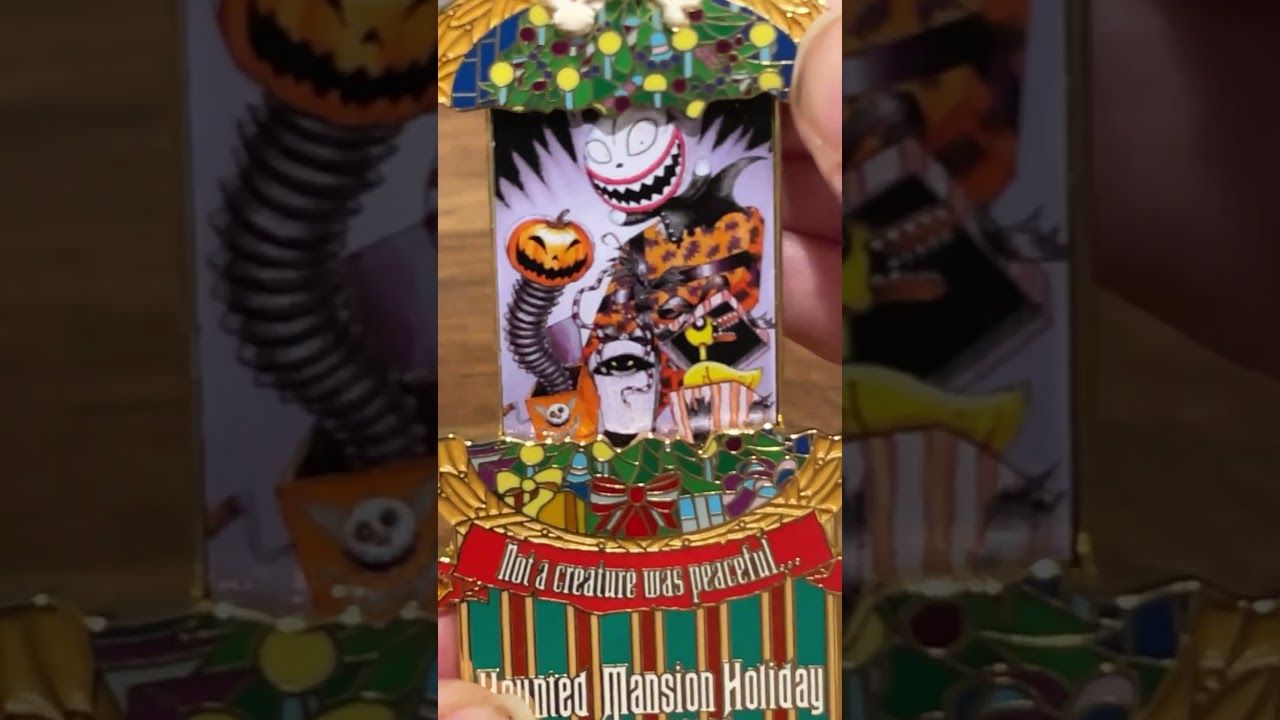 Haunted Mansion Holiday stretching, Portrait Pins  