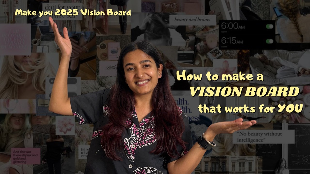 HOW TO MAKE A VISION BOARD THAT WORKS FOR 2025 ! Beginner's Step by ...