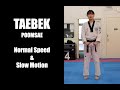 Taekwondo Black Belt Poomsae Taebek