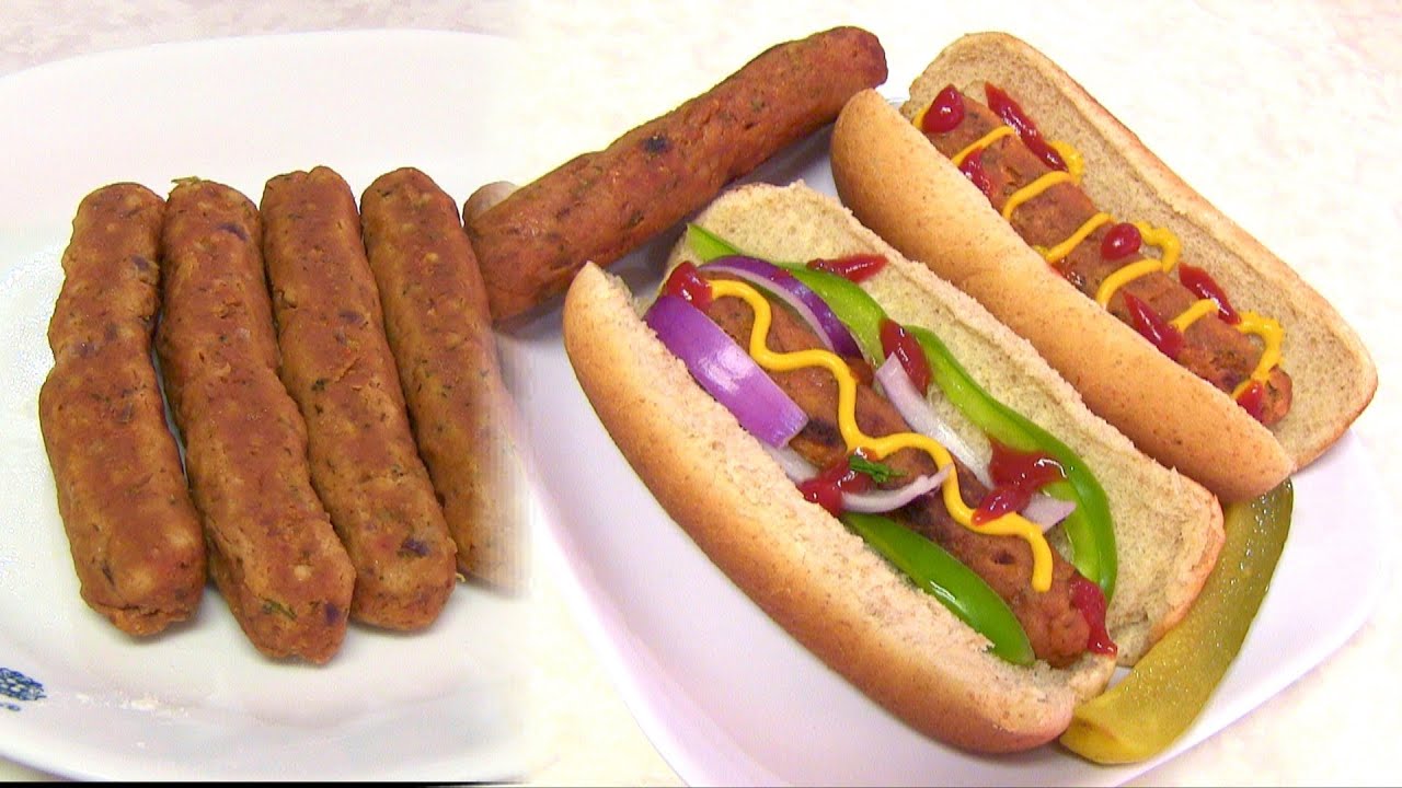 Homemade Vegetarian HOT DOG - Video Recipe - Vegan & Gluten free | Bhavna