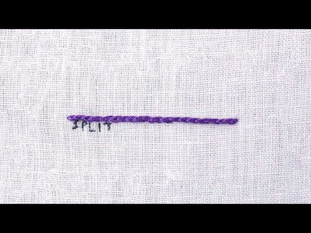 How to do a Split Stitch - YouTube