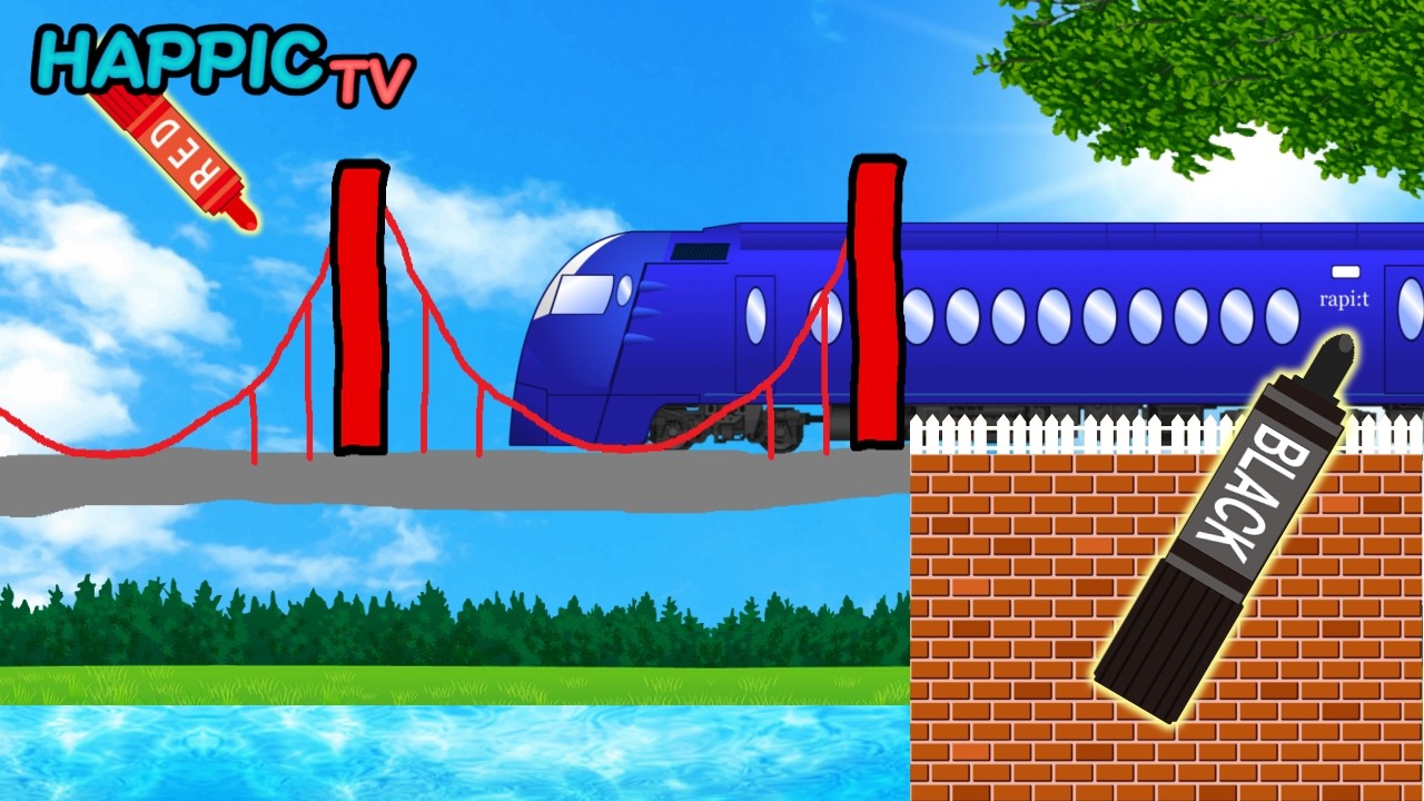 【踏切子供向け】　南海電車とお絵描きマジック / Express Train ＆ Magical Marker