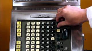 ♪SWEDA/スエダ モデル46 スウェーデン製 レジスター/レジ 昭和レトロ 